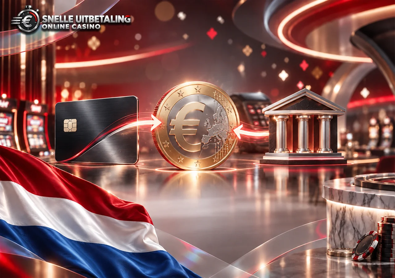 Uitbetaalmethoden via eigen bankrekening, overschrijving, kaart en beveiligde betaalroute.